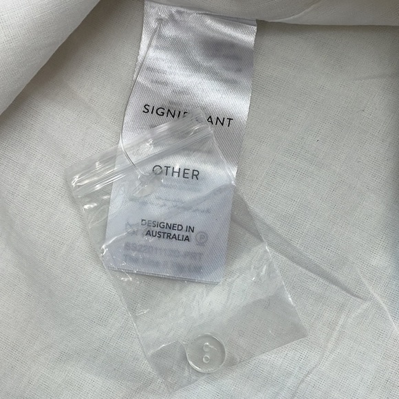 New Significant Other Ari Dress Rosalie Print Yellow Ditsy Floral Waist Cut Out - Picture 14 of 16